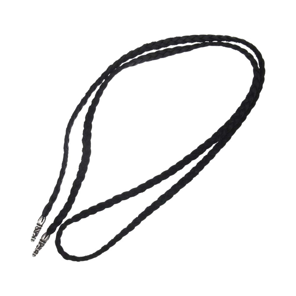 CHROME HEARTS クロムハーツ（原本無） LEATHER BRAID スクロール レザーブレード ブラック系【中古】