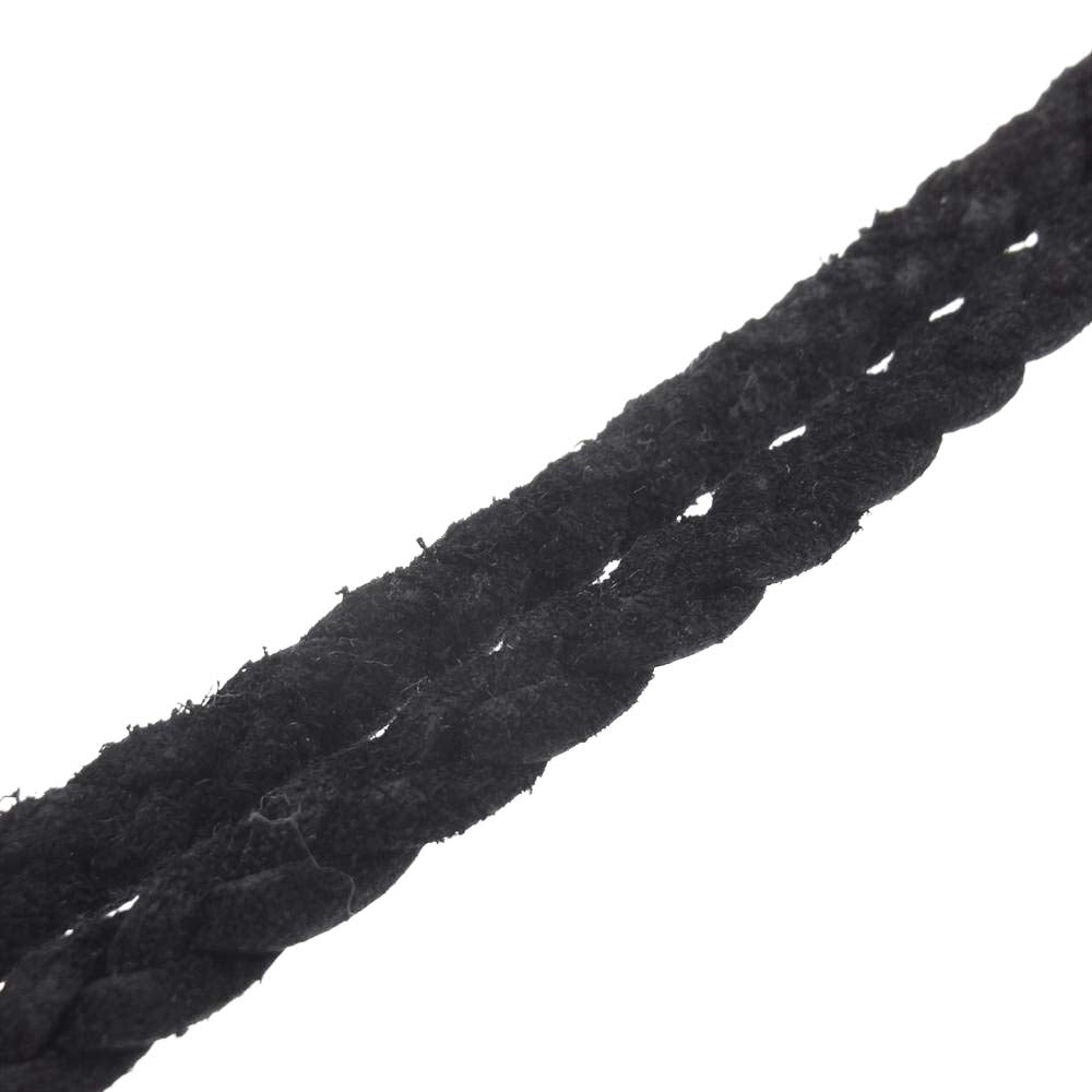 CHROME HEARTS クロムハーツ（原本無） LEATHER BRAID スクロール レザーブレード ブラック系【中古】
