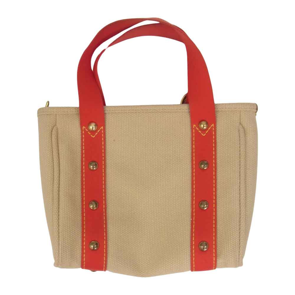 LOUIS VUITTON ルイ・ヴィトン M40038 アンティグアカバ PM トートバッグ レッド系【中古】