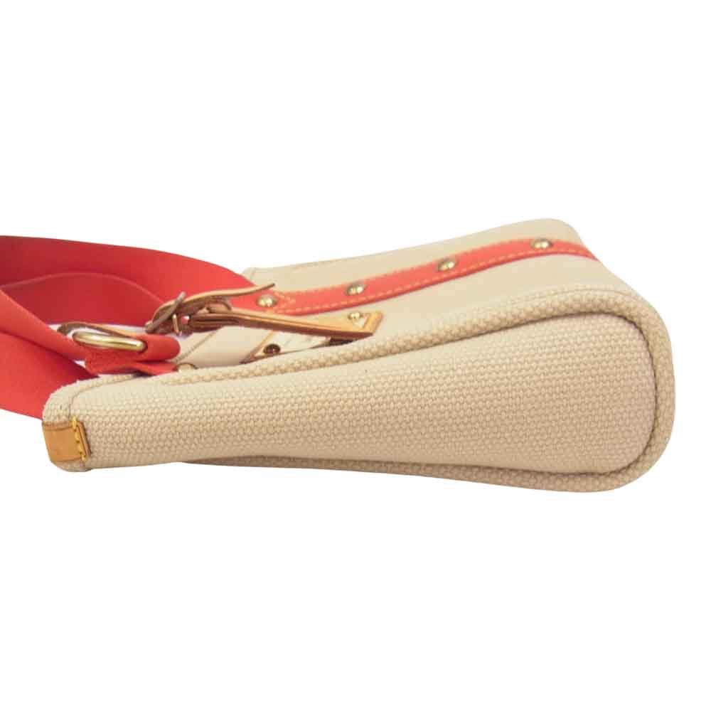 LOUIS VUITTON ルイ・ヴィトン M40038 アンティグアカバ PM トートバッグ レッド系【中古】