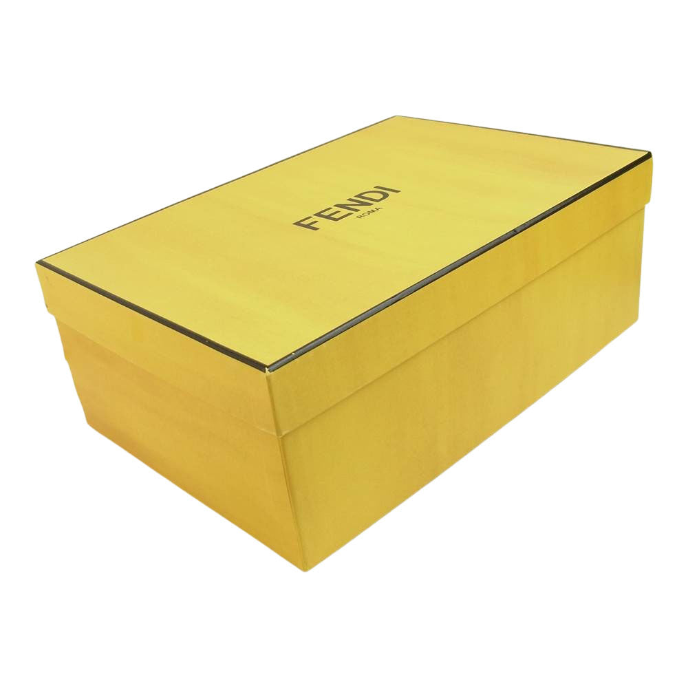 FENDI フェンディ FF シグネチャー レザー スニーカー ホワイト系 6.5【中古】