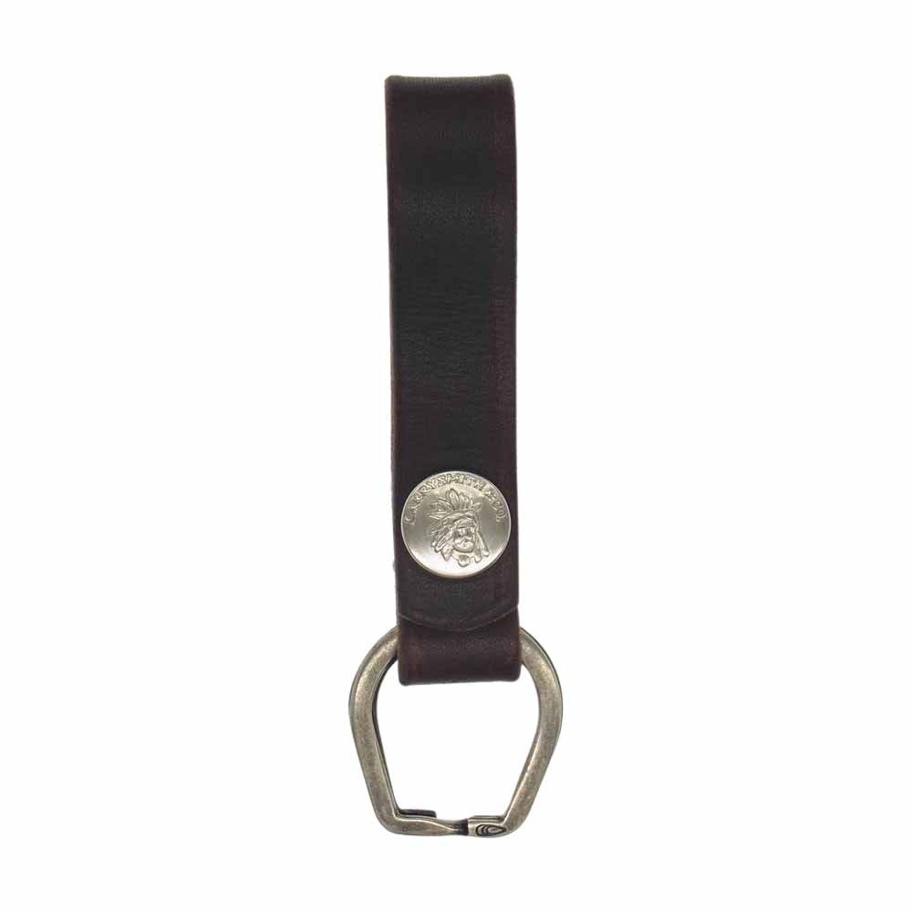 LARRY SMITH ラリースミス INDIAN BUTTON KEY FOB インディアンボタン キーリング ダークブラウン系【中古】