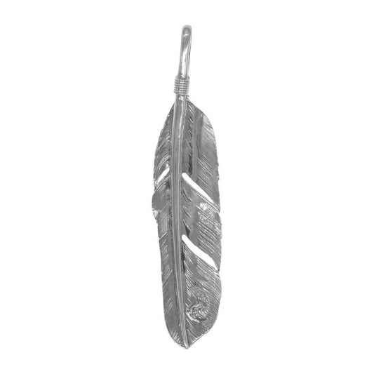 LARRY SMITH ラリースミス FEATHER PENDANT No.6 フェザー ペンダント シルバー系【中古】