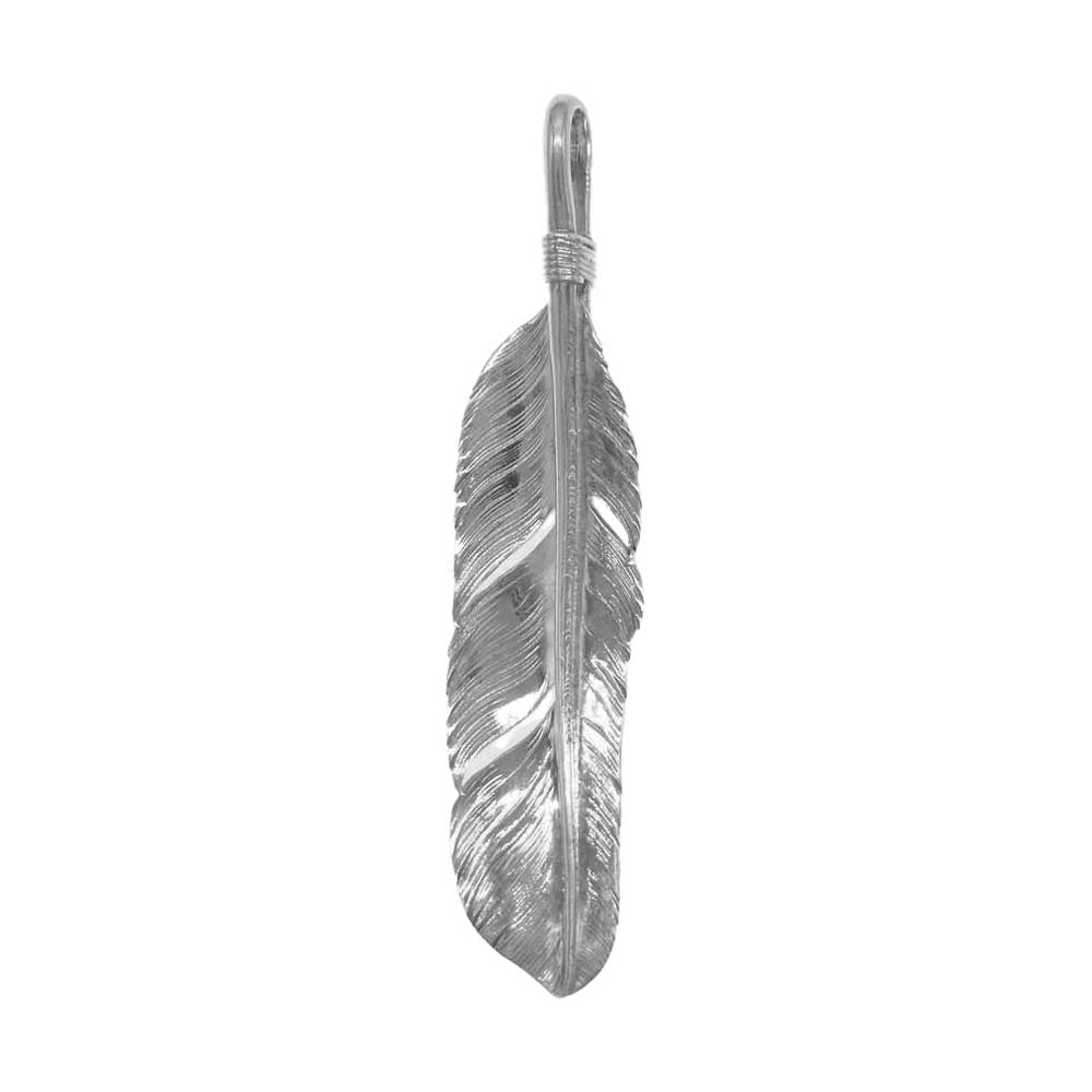 LARRY SMITH ラリースミス FEATHER PENDANT No.6 フェザー ペンダント シルバー系【中古】