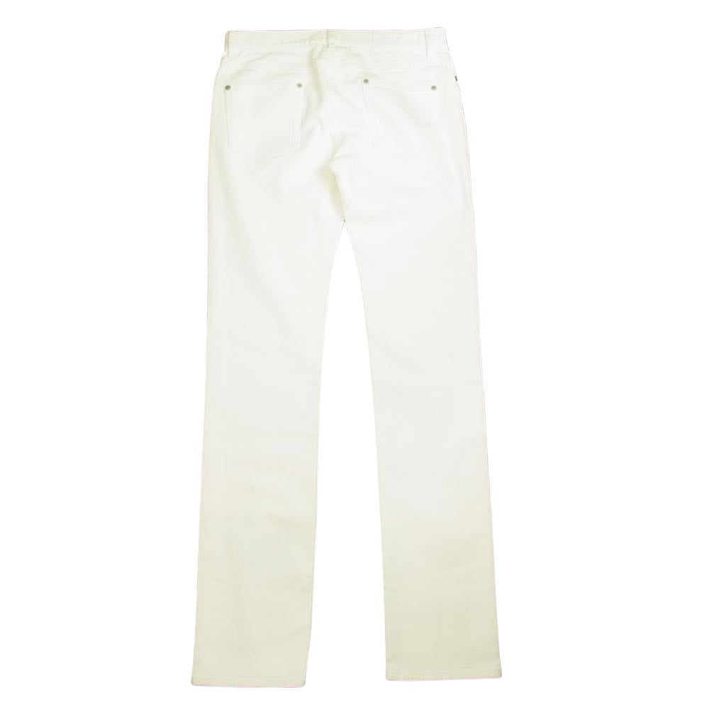 MAISON MARGIELA メゾンマルジェラ 10ライン 国内正規品 S30LA0117 Garment Dyed Slim Stretch Jeans  ホワイト ストレッチ デニム パンツ ホワイト系 30【新古品】【未使用】【中古】