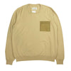 MAISON MARGIELA メゾンマルジェラ 10ライン ジャパンタグ S30HB0100 12/Jersey Pullover Knit シースルーポケット オーバーサイズ コットン ニット ベージュ系 XXL【新古品】【未使用】【中古】