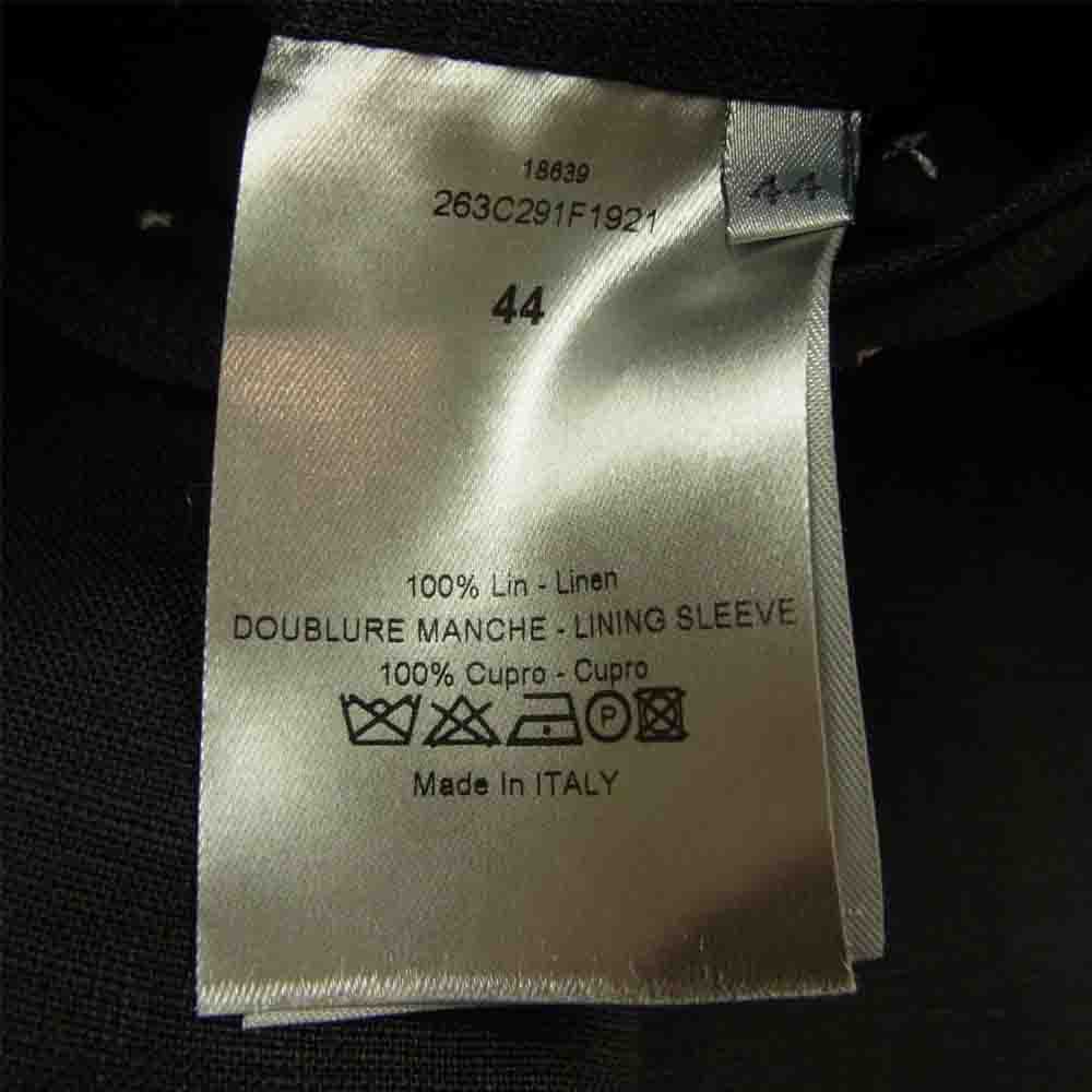 Dior ディオール 263C291F1921 リネン テーラード ジャケット   ブラック系 44【美品】【中古】