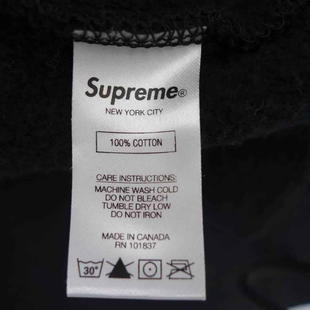 Supreme シュプリーム 19AW top crying hoodie トップ クライング バックプリント プルオーバー パーカー ブラック系 L【中古】