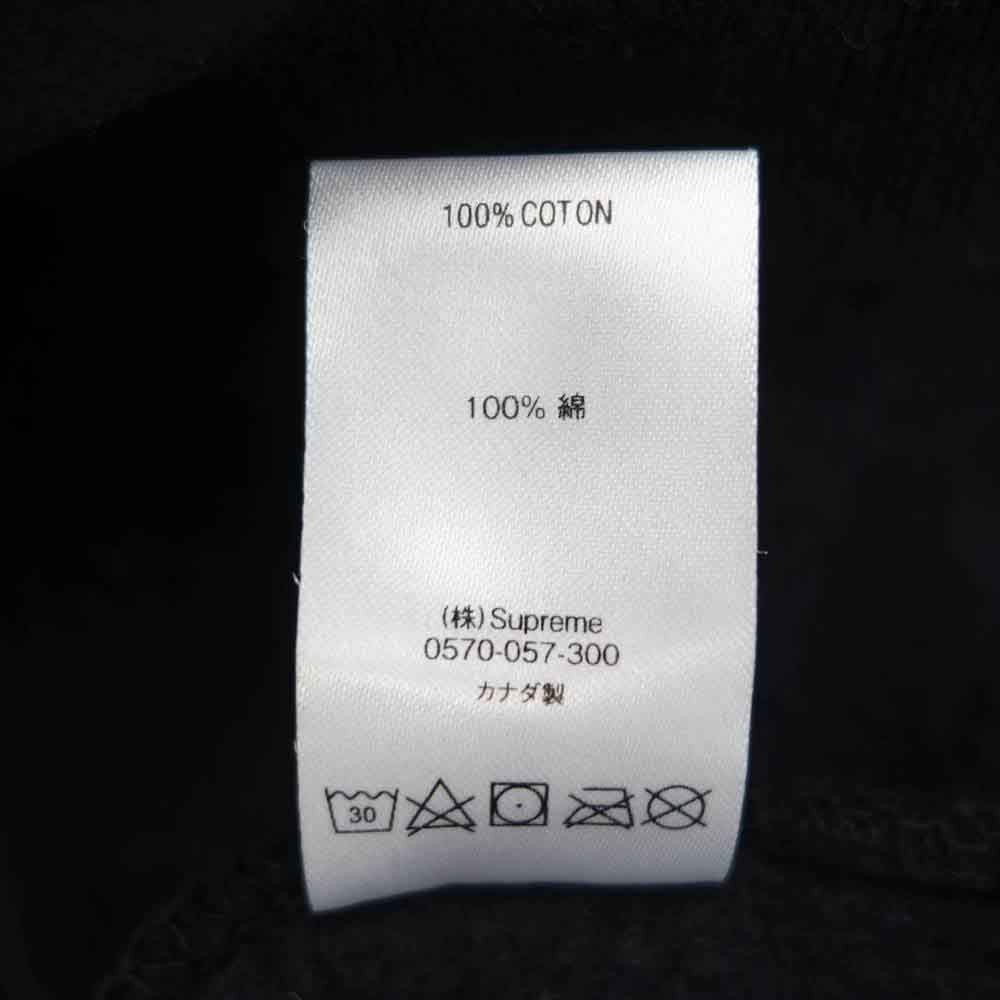 Supreme シュプリーム 19AW top crying hoodie トップ クライング バックプリント プルオーバー パーカー ブラック系 L【中古】