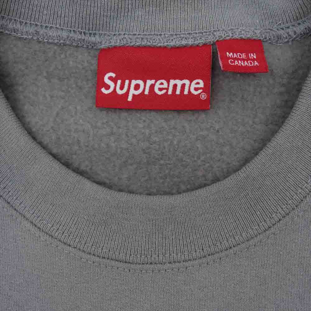Supreme シュプリーム 22SS Small Box Crewneck スモール ボックス ロゴ スウェット グレー系 XL【美品】【中古】