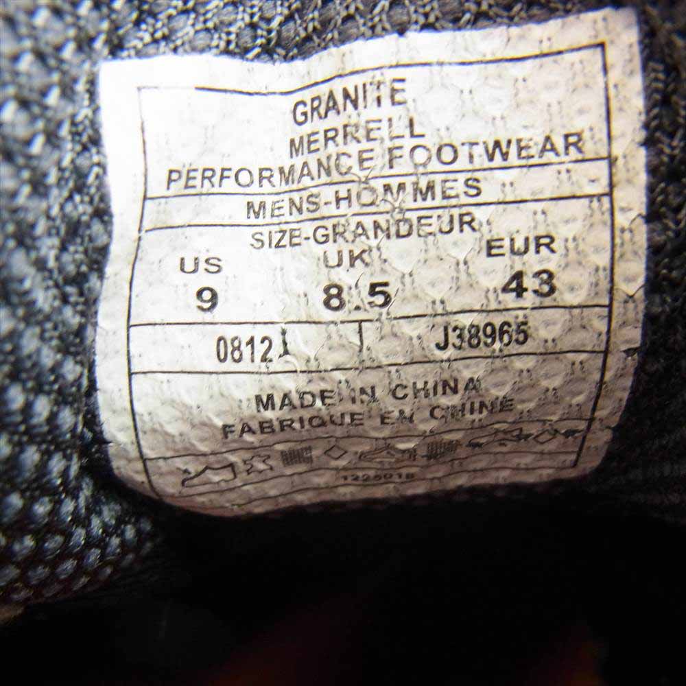 MERRELL メレル Chameleon4 GORE-TEX カメレオン ハイキング シューズ グレー系 9【中古】