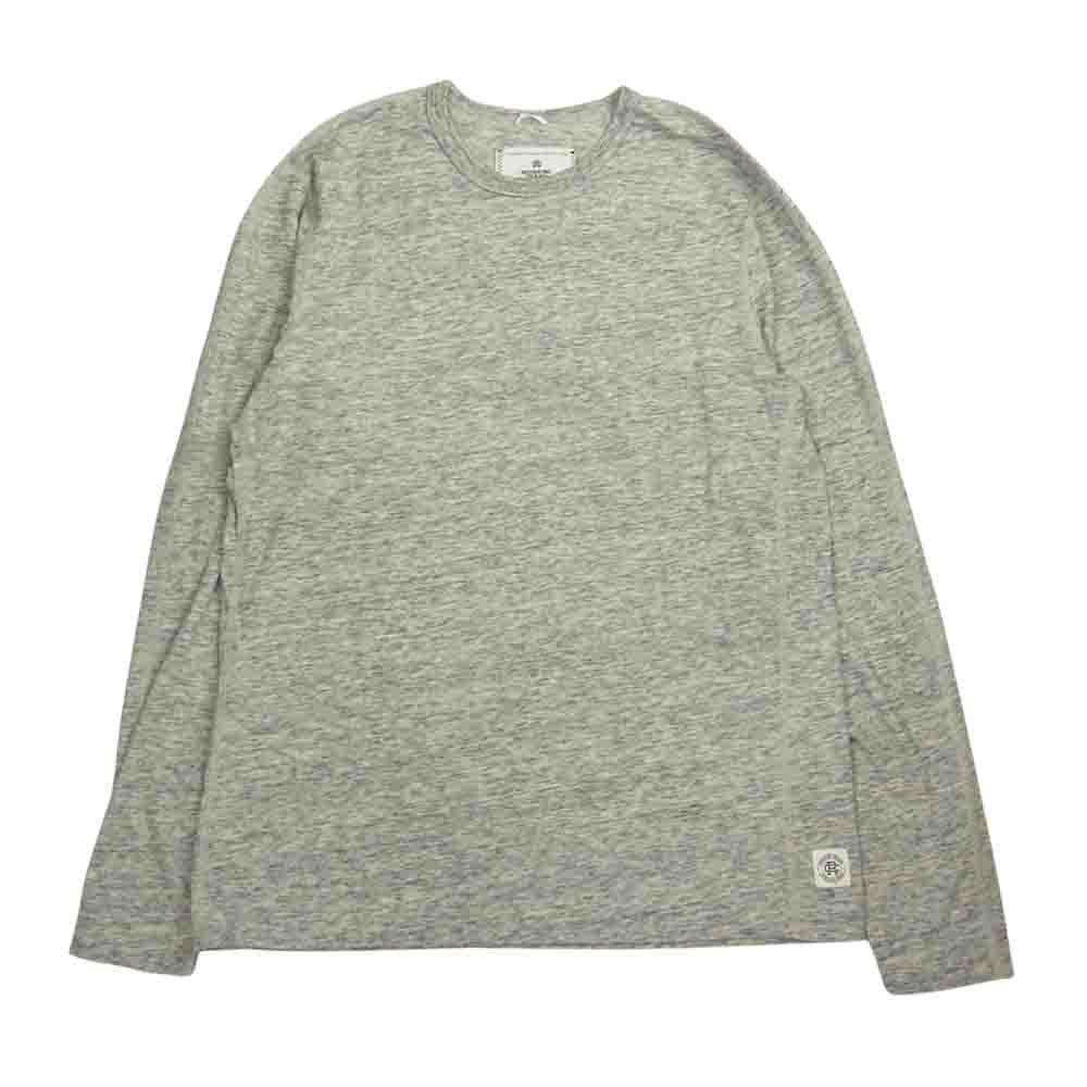 REIGNING CHAMP レイニングチャンプ メランジ クルーネック 長袖 Tシャツ カットソー グレー系 S【中古】