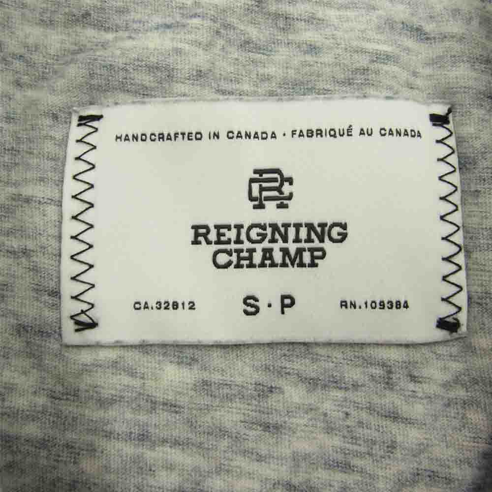 REIGNING CHAMP レイニングチャンプ メランジ クルーネック 長袖 Tシャツ カットソー グレー系 S【中古】
