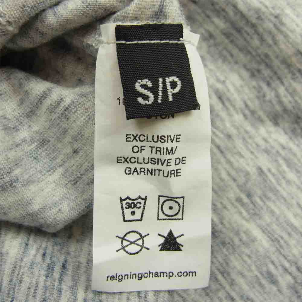 REIGNING CHAMP レイニングチャンプ メランジ クルーネック 長袖 Tシャツ カットソー グレー系 S【中古】