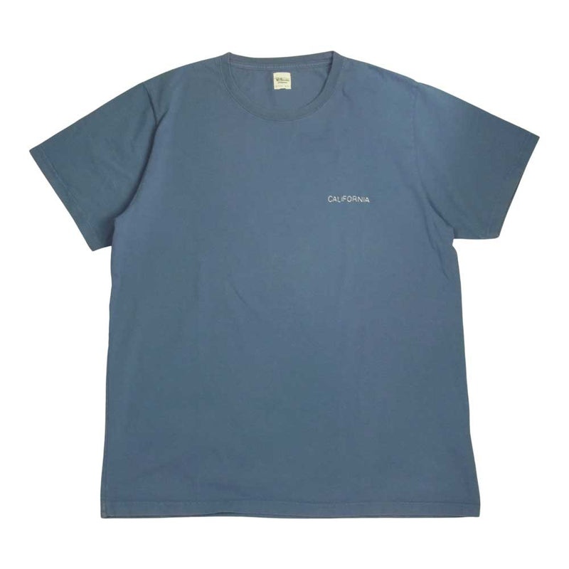 Ron Herman ロンハーマン 3020900213 CARIFORNIA 刺繍 Tシャツ 半袖 ブルー系 M【中古】