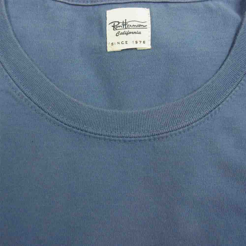 Ron Herman ロンハーマン 3020900213 CARIFORNIA 刺繍 Tシャツ 半袖 ブルー系 M【中古】
