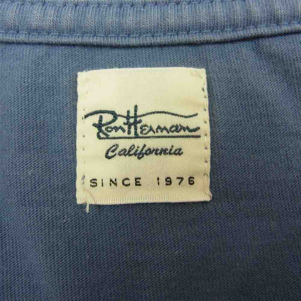Ron Herman ロンハーマン 3020900213 CARIFORNIA 刺繍 Tシャツ 半袖 ブルー系 M【中古】