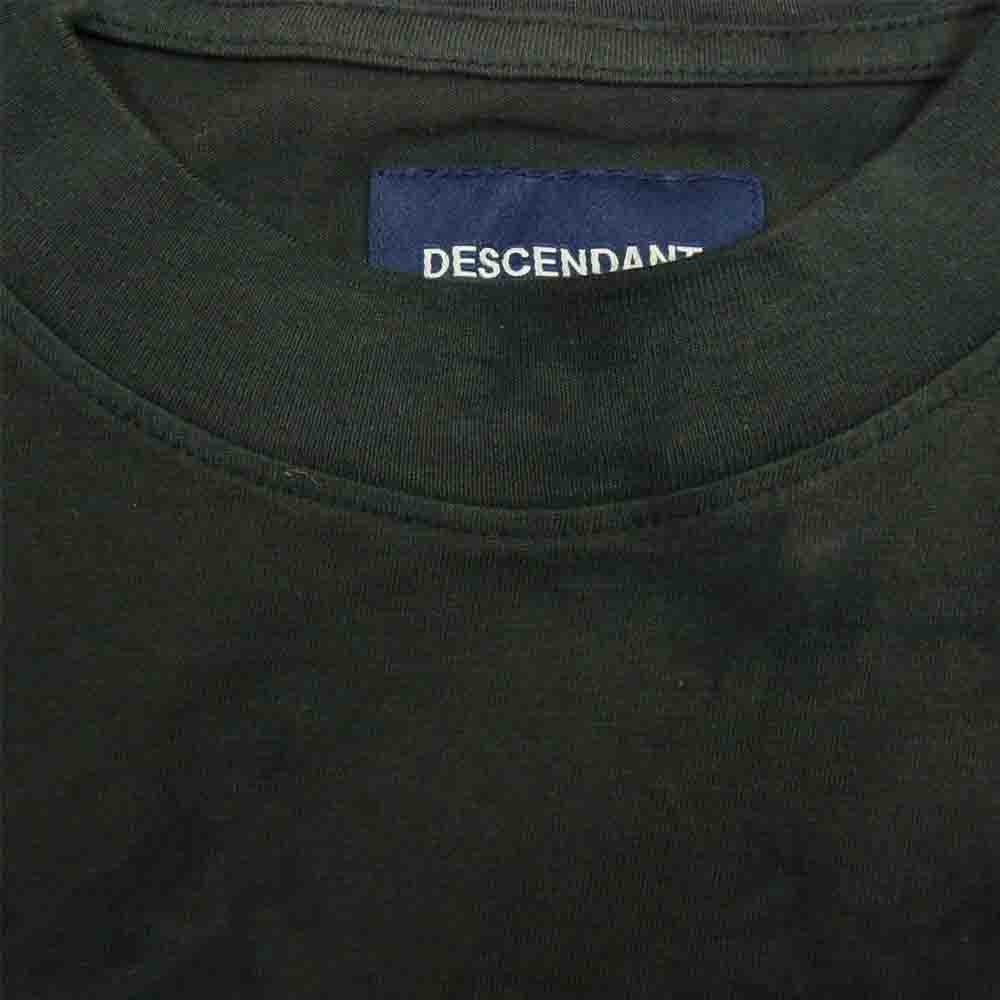 DESCENDANT ディセンダント RonHerman ロンハーマン 別注 SMOKE TIE DYE LAYERED TEE スモーク タイダイ染め レイヤード 長袖 Tシャツ ブラック系 1【中古】