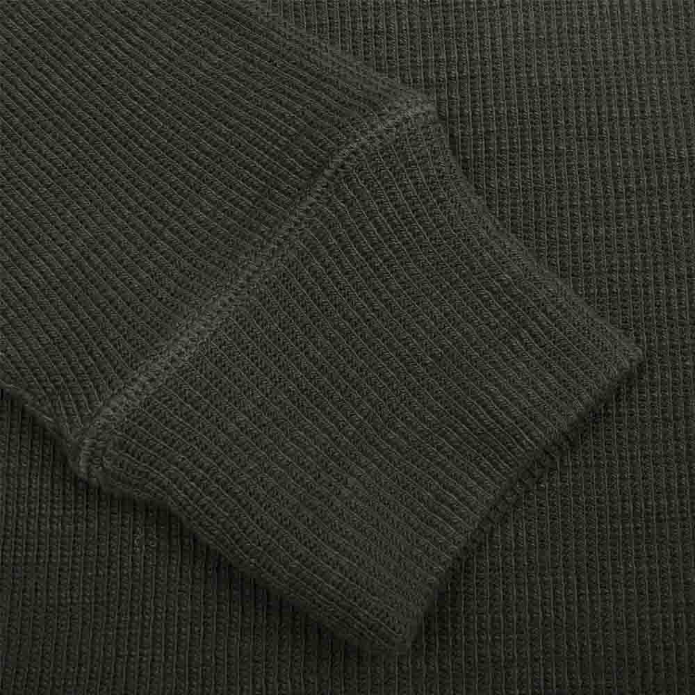 RRL ダブルアールエル ヘンリーネック ワッフル サーマル 長袖 カットソー Tシャツ チャコール系 XS【中古】