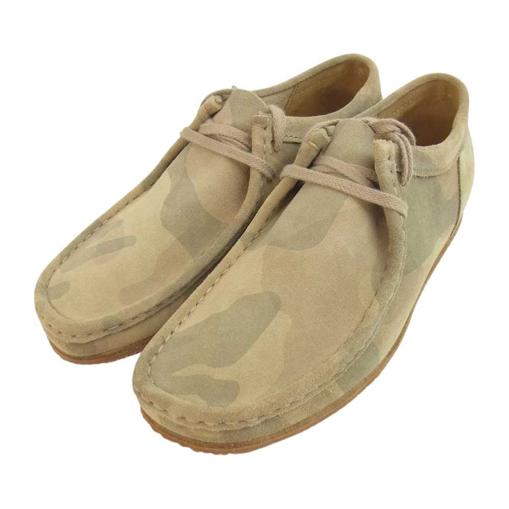 Clarks クラークス WALLABEE RUN ワラビー ラン シューズ ライトブラウン系 8【新古品】【未使用】【中古】