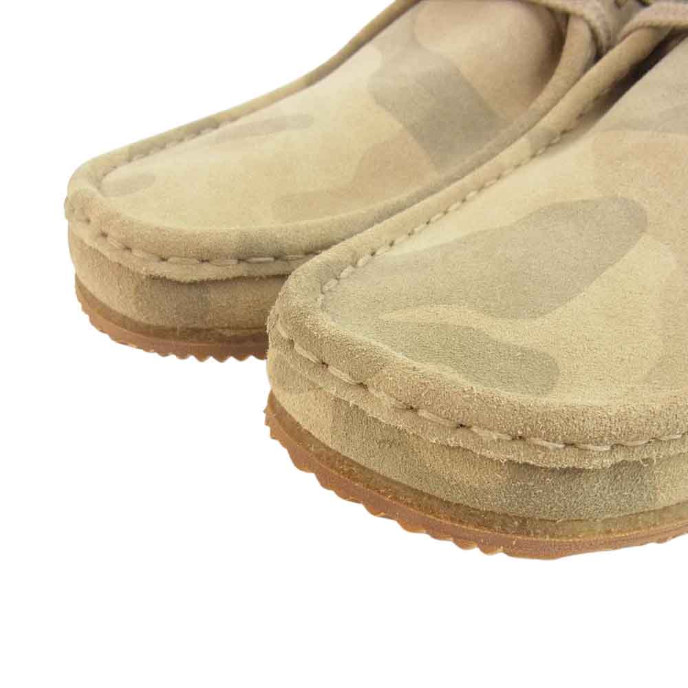 Clarks クラークス WALLABEE RUN ワラビー ラン シューズ ライトブラウン系 8【新古品】【未使用】【中古】