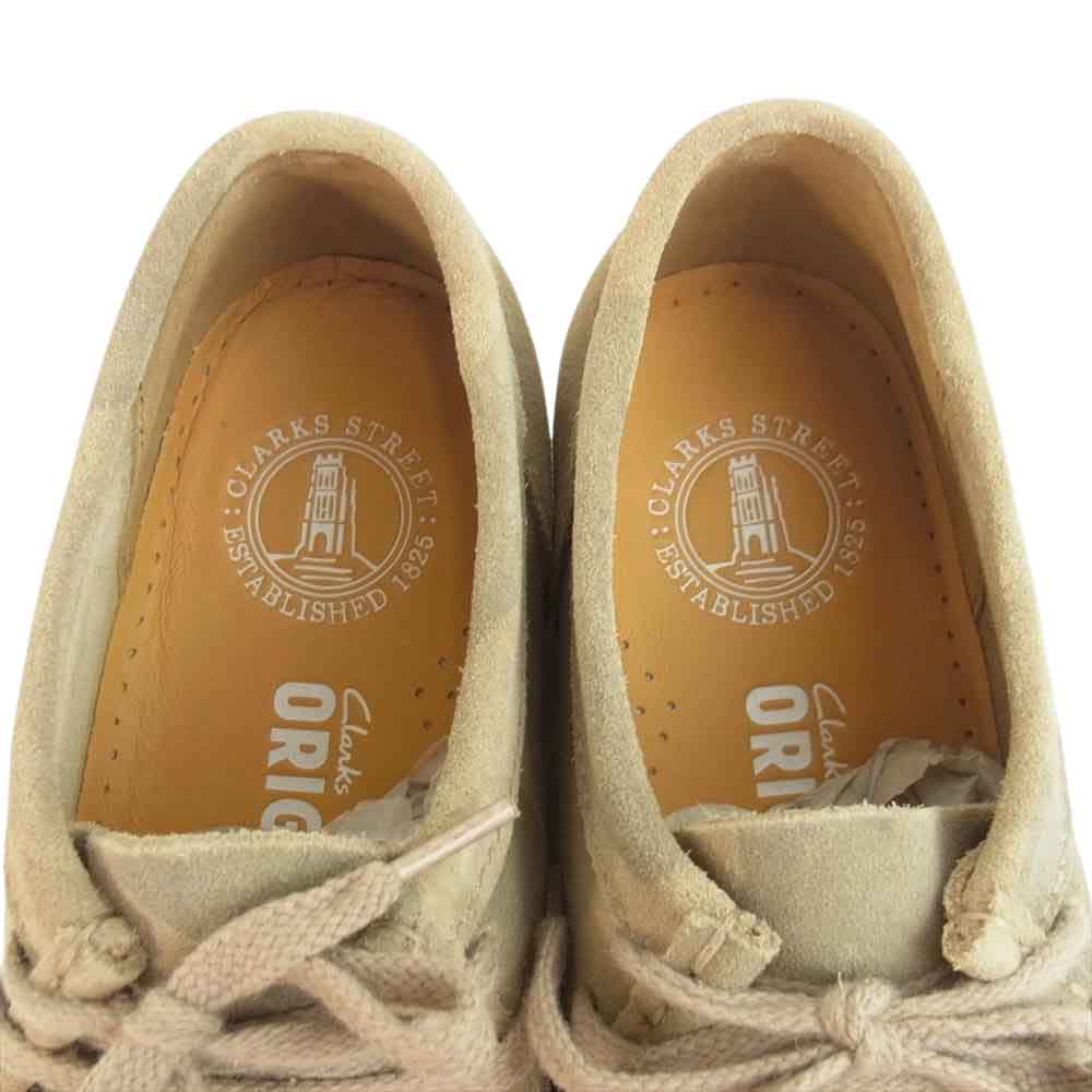 Clarks クラークス WALLABEE RUN ワラビー ラン シューズ ライトブラウン系 8【新古品】【未使用】【中古】