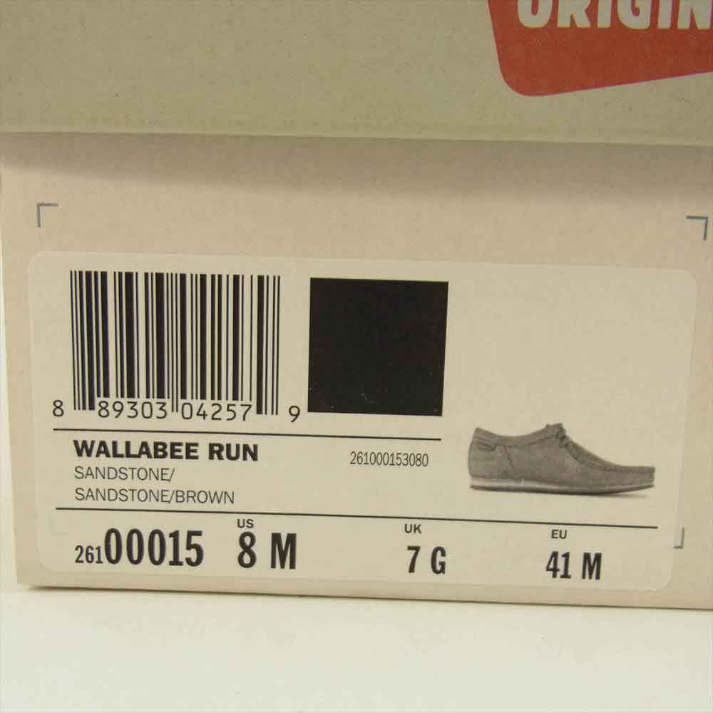 Clarks クラークス WALLABEE RUN ワラビー ラン シューズ ライトブラウン系 8【新古品】【未使用】【中古】