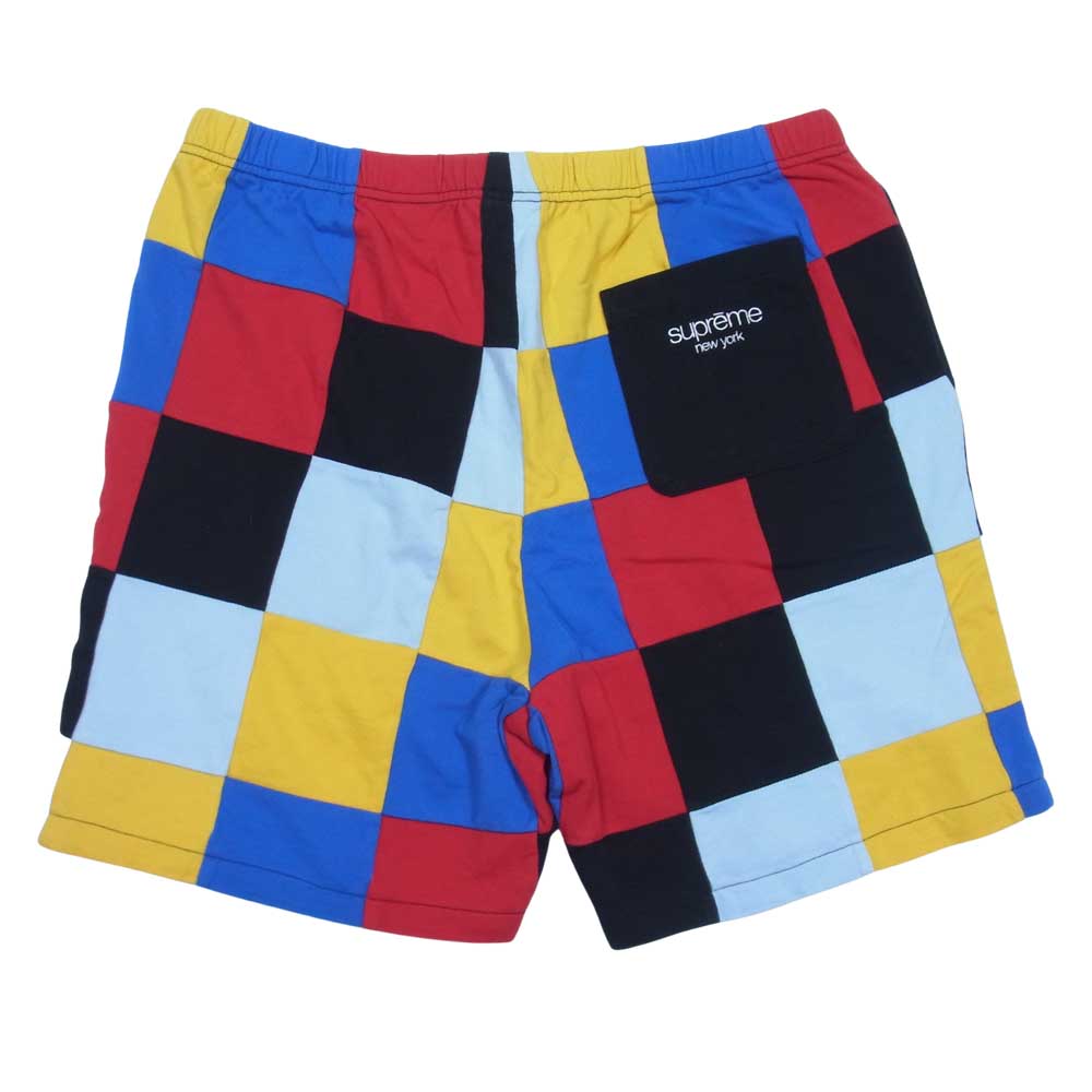 Supreme シュプリーム 18AW Patchwork Pique SHORT パッチワークピケショーツ マルチカラー系 M【新古品】【未使用】【中古】