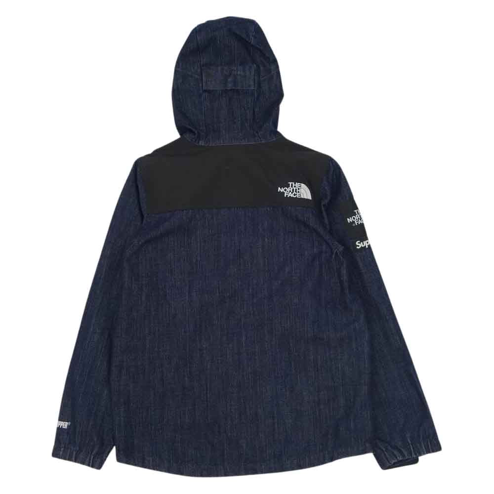 Supreme シュプリーム 15SS NP015401 × THE NORTH FACE ノースフェイス Denim Dot Shot Jacket デニム ドット ショット ジャケット インディゴブルー系 M【極上美品】【中古】