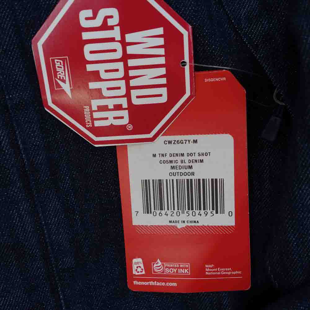 Supreme シュプリーム 15SS NP015401 × THE NORTH FACE ノースフェイス Denim Dot Shot Jacket デニム ドット ショット ジャケット インディゴブルー系 M【極上美品】【中古】