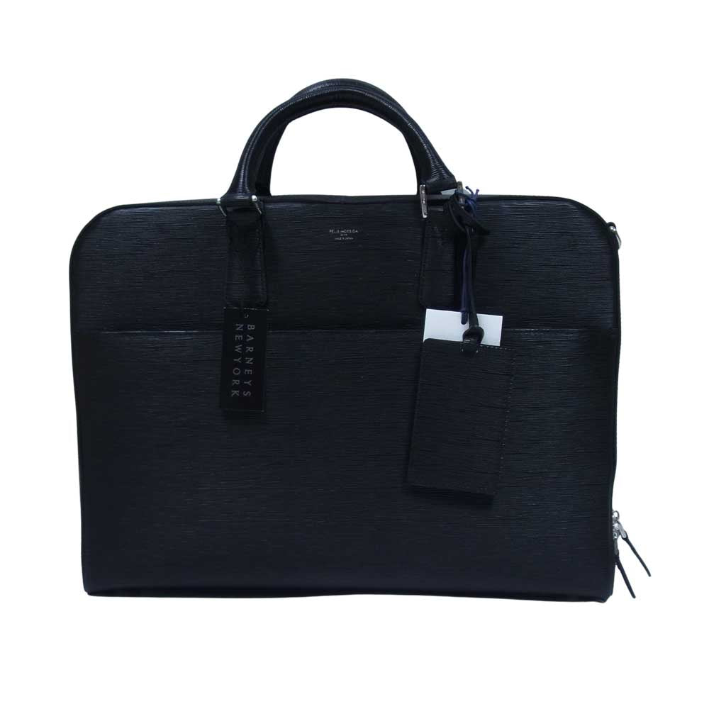 PELLE MORBIDA ペッレモルビダ PMO-BN006CA2 Capitano キャピターノ レザー 2way ショルダー ブリーフケース ビジネスバッグ ブラック系 M【新古品】【未使用】【中古】