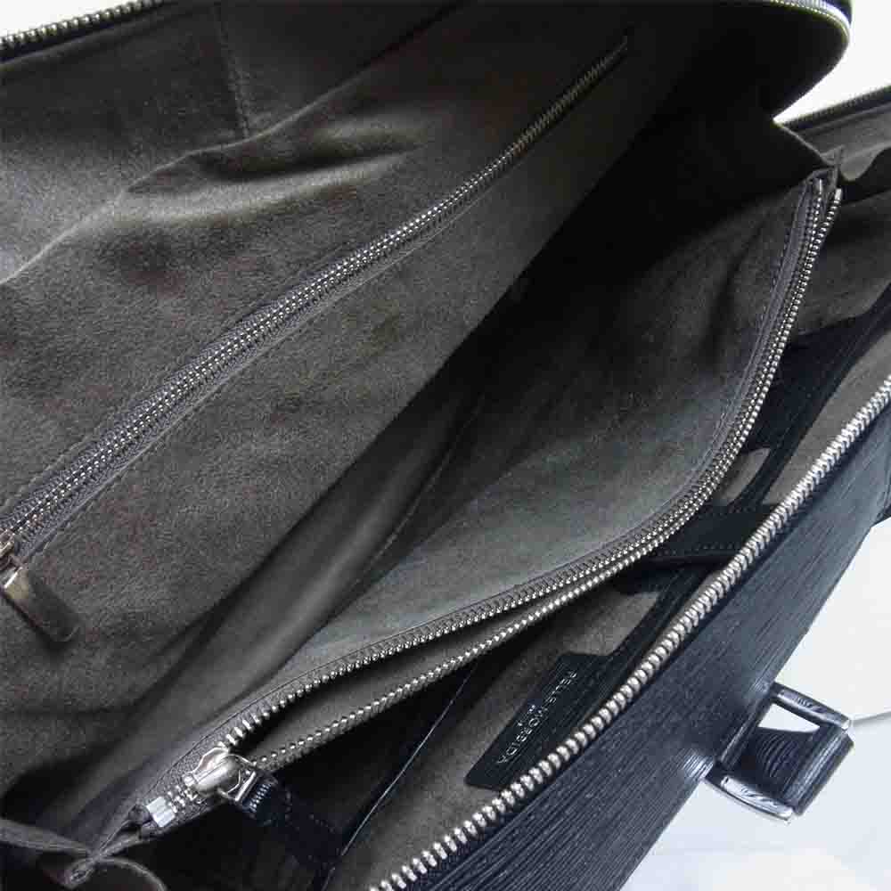 PELLE MORBIDA ペッレモルビダ PMO-BN006CA2 Capitano キャピターノ レザー 2way ショルダー ブリーフケース ビジネスバッグ ブラック系 M【新古品】【未使用】【中古】
