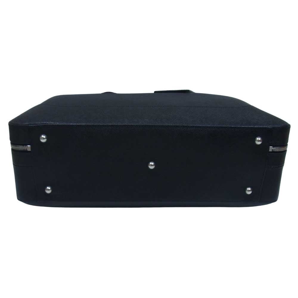 PELLE MORBIDA ペッレモルビダ PMO-CA016 Capitano キャピターノ エンボスレザー B4 2way ショルダー ブリーフケース ビジネスバッグ ブラック系【新古品】【未使用】【中古】