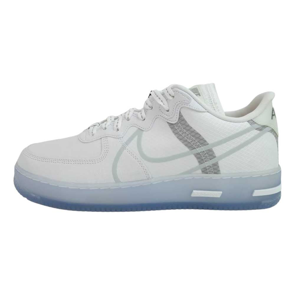 NIKE ナイキ CQ8879-100 NIKE AIR FORCE 1 REACT QS white light bone-sail エアフォース 1 リアクト ホワイト系 30cm【新古品】【未使用】【中古】