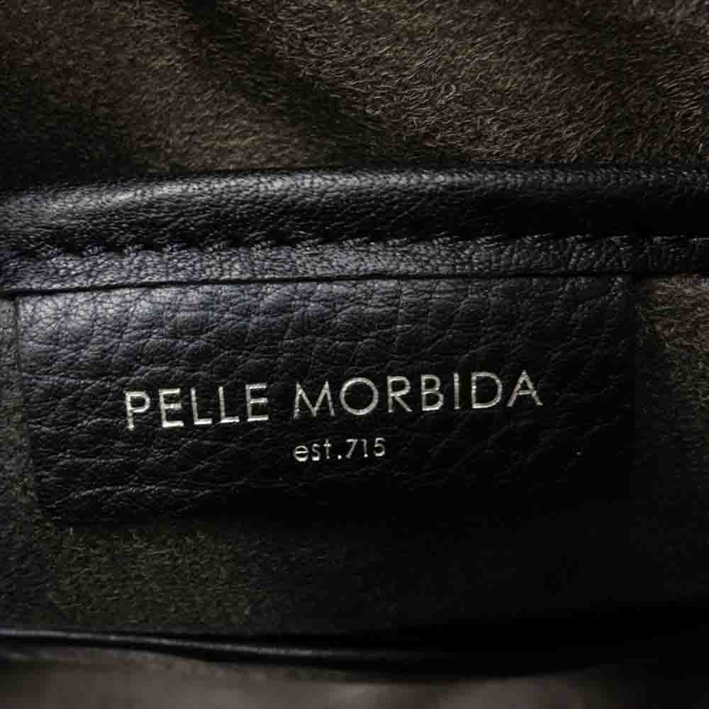 PELLE MORBIDA ペッレモルビダ PMO-HMB002  Maiden Voyage メイデンヴォヤージュ シュリンクレザー ブリーフケース ビジネスバッグ ブラック系【新古品】【未使用】【中古】
