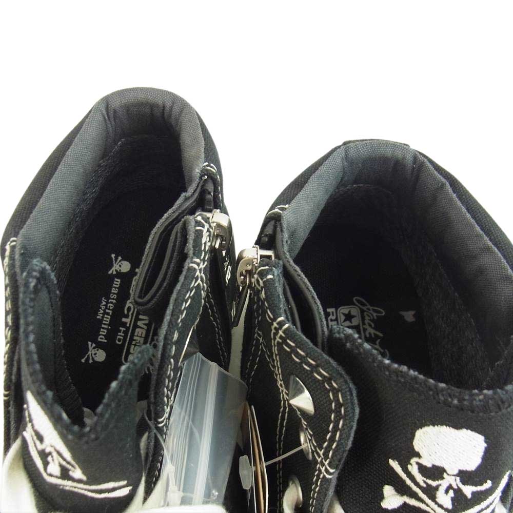 CONVERSE コンバース × mastermind japan マスターマインド ジャパン JACK PURCELL GORE-TEX RH MID ゴアテックス ジャックパーセル ミッド スニーカー 26cm ブラック系 26㎝【新古品】【未使用】【中古】