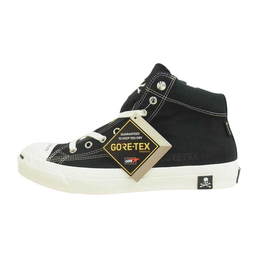 CONVERSE コンバース × mastermind japan マスターマインド ジャパン JACK PURCELL GORE-TEX RH MID ゴアテックス ジャックパーセル ミッド スニーカー 27.5cm ブラック系 9【新古品】【未使用】【中古】