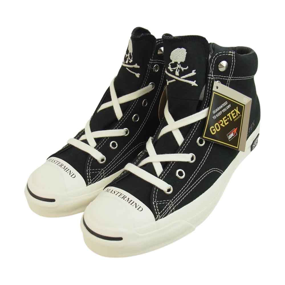 CONVERSE コンバース × mastermind japan マスターマインド ジャパン JACK PURCELL GORE-TEX RH MID ゴアテックス ジャックパーセル ミッド スニーカー 26.5cm ブラック系 26.5㎝【新古品】【未使用】【中古】
