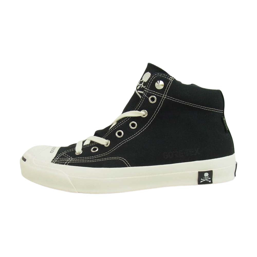 CONVERSE コンバース × mastermind japan マスターマインド ジャパン JACK PURCELL GORE-TEX RH MID ゴアテックス ジャックパーセル ミッド スニーカー 27cm ブラック系 27㎝【新古品】【未使用】【中古】