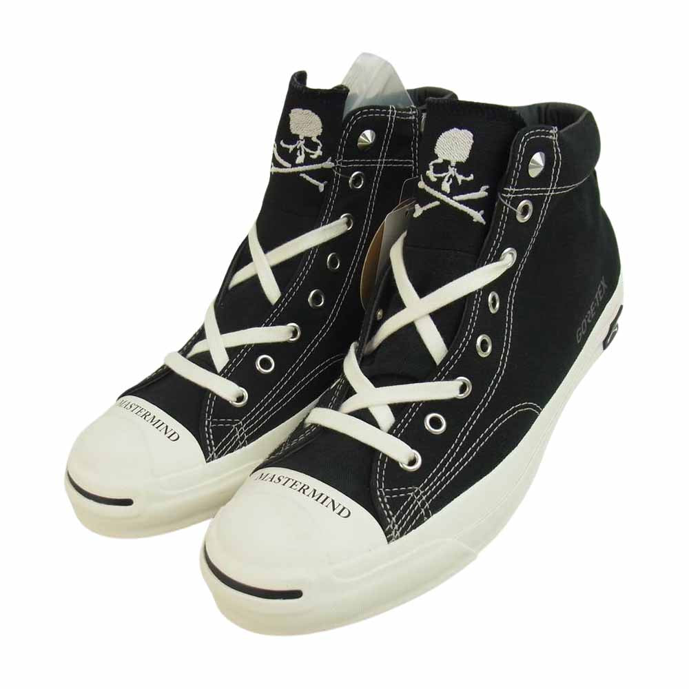 CONVERSE コンバース × mastermind japan マスターマインド ジャパン JACK PURCELL GORE-TEX RH MID ゴアテックス ジャックパーセル ミッド スニーカー 27cm ブラック系 27㎝【新古品】【未使用】【中古】