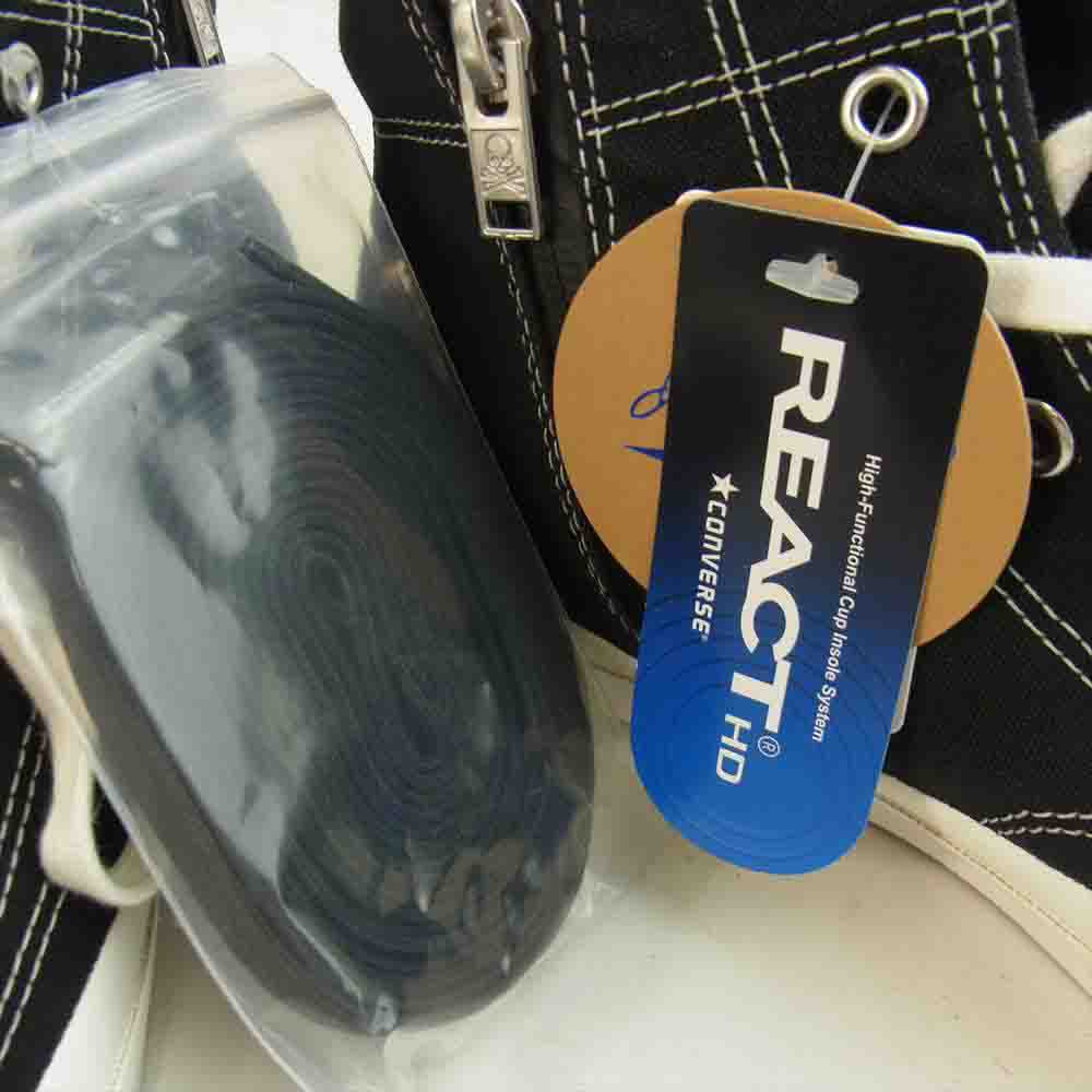 CONVERSE コンバース × mastermind japan マスターマインド ジャパン JACK PURCELL GORE-TEX RH MID ゴアテックス ジャックパーセル ミッド スニーカー 27cm ブラック系 27㎝【新古品】【未使用】【中古】