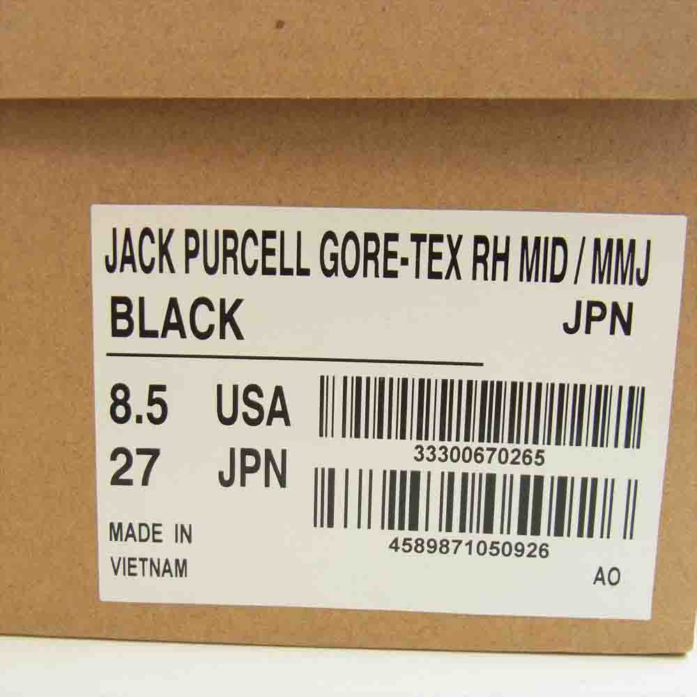 CONVERSE コンバース × mastermind japan マスターマインド ジャパン JACK PURCELL GORE-TEX RH MID ゴアテックス ジャックパーセル ミッド スニーカー 27cm ブラック系 27㎝【新古品】【未使用】【中古】