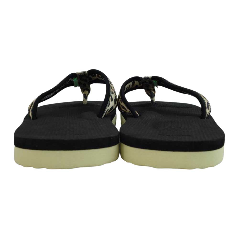 WACKO MARIA ワコマリア OD-021-2WM × SUICOKE ワコマリア スイコック サンダル レオパード ブラック系 11【新古品】【未使用】【中古】