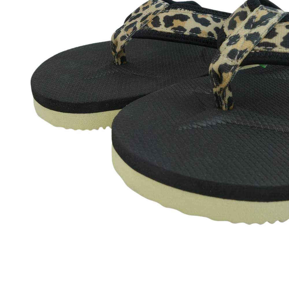 WACKO MARIA ワコマリア OD-021-2WM × SUICOKE ワコマリア スイコック サンダル レオパード ブラック系 11【新古品】【未使用】【中古】