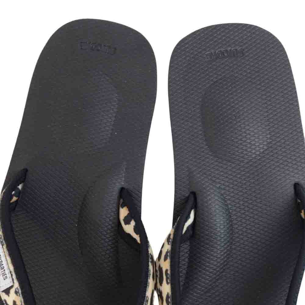 WACKO MARIA ワコマリア OD-021-2WM × SUICOKE ワコマリア スイコック サンダル レオパード ブラック系 11【新古品】【未使用】【中古】