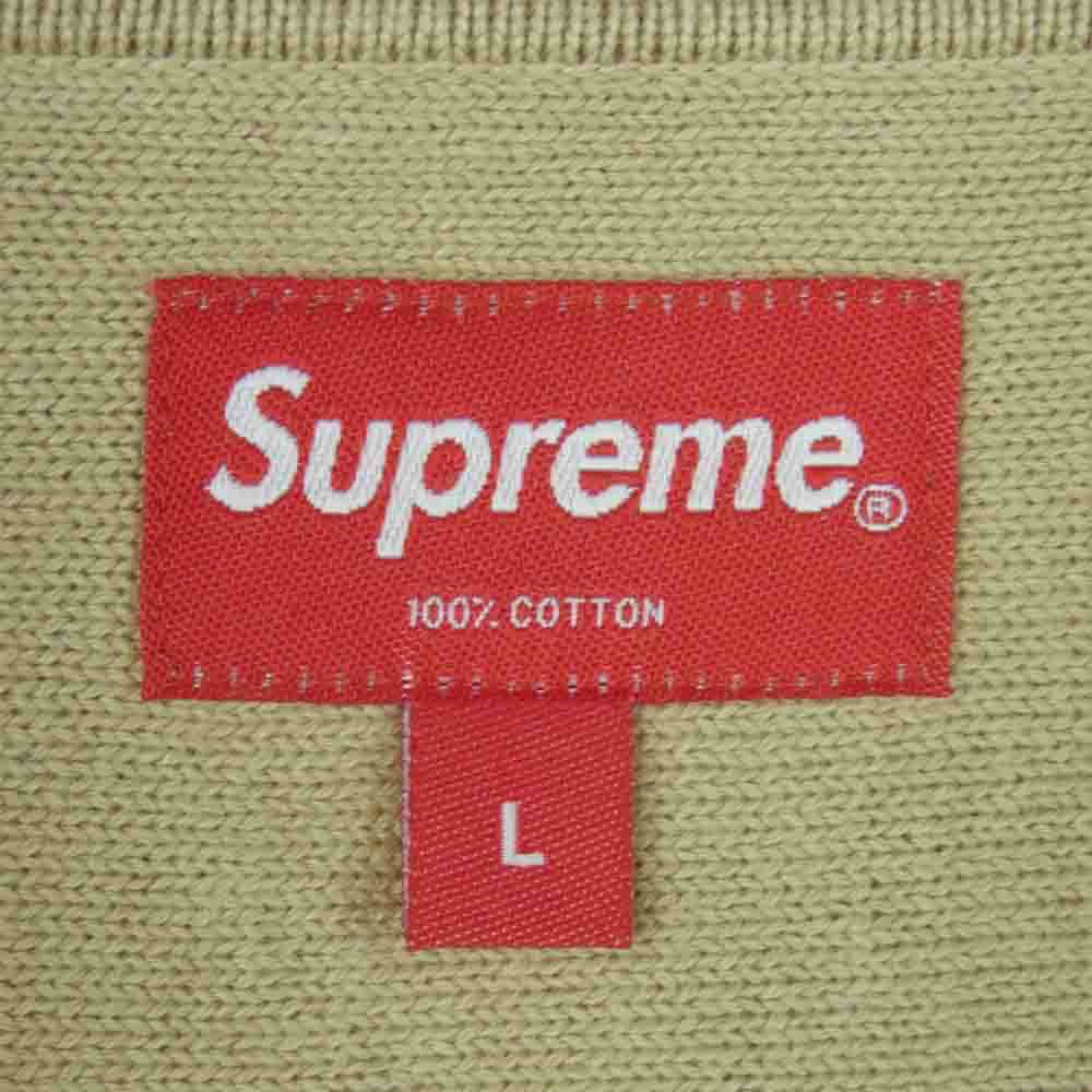 Supreme シュプリーム 21SS Hex Zip Up Polo ヘクス ジップアップ 半袖 ポロシャツ ブラウン系 L【中古】