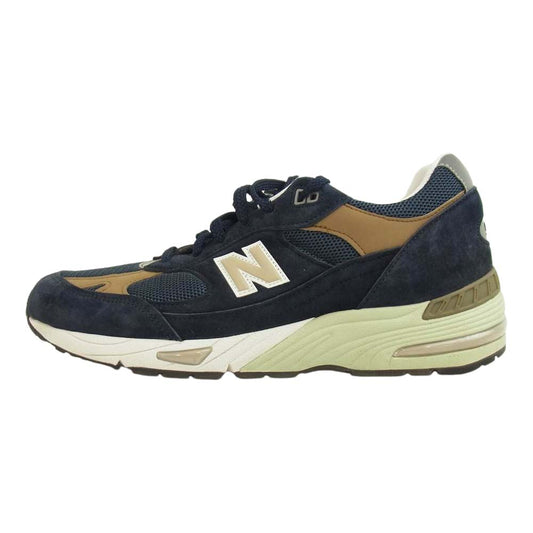 NEW BALANCE ニューバランス 21SS M991DNB 英国製 スエード ローカット スニーカー ネイビー系 29㎝【中古】