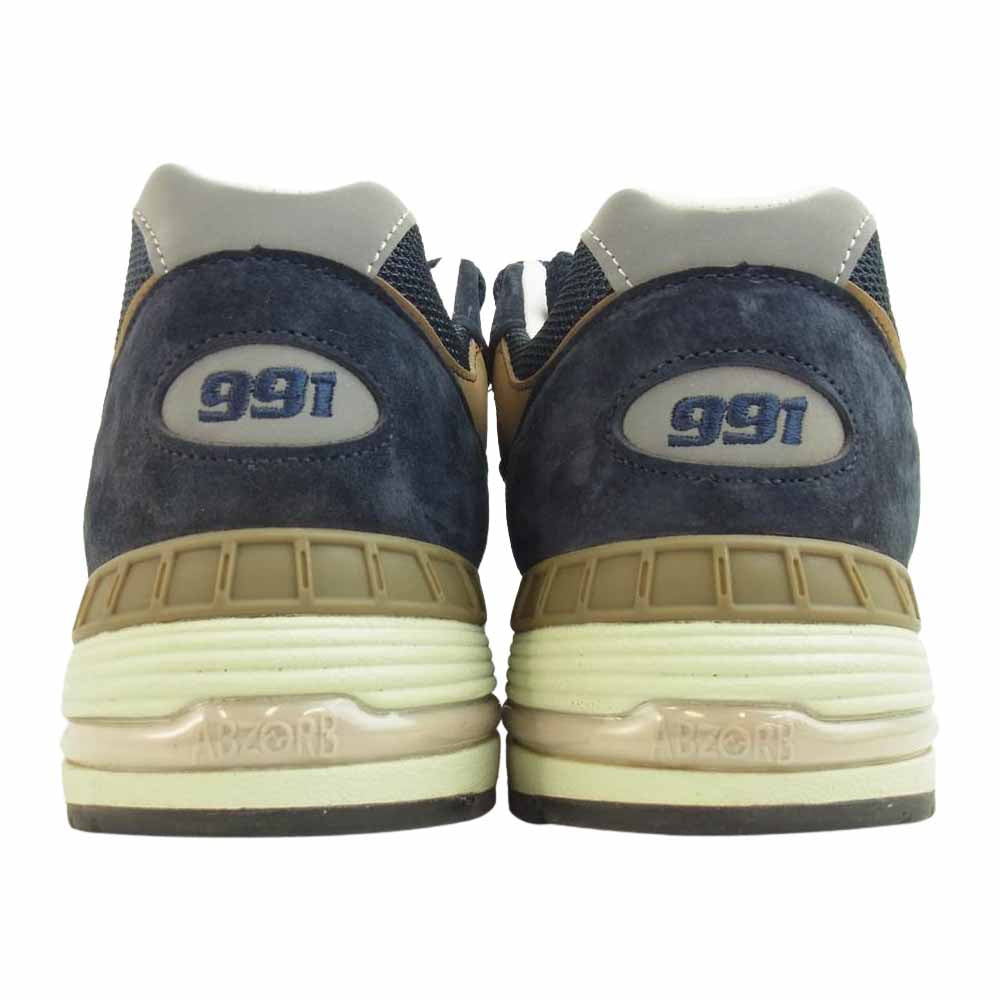 NEW BALANCE ニューバランス 21SS M991DNB 英国製 スエード ローカット スニーカー ネイビー系 29㎝【中古】