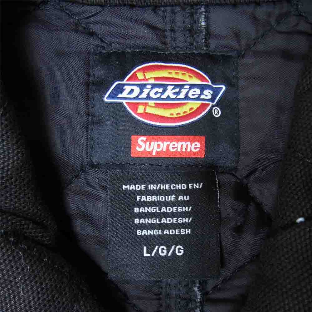 Supreme シュプリーム 21AW Dickies Quilted Coverall ディッキーズ キルテッド カバーオール ブラック系 L【美品】【中古】