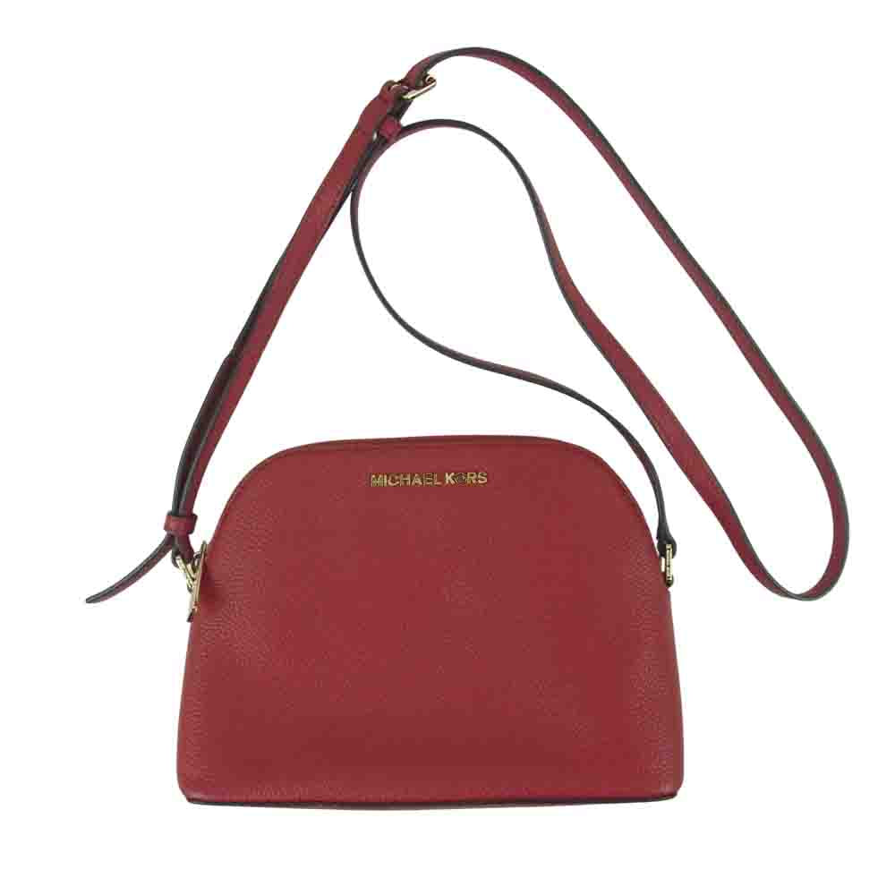 Michael Kors マイケルコース レザー ショルダーバッグ インドネシア製 レッド系【中古】